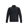 Solid Color Mock Neck Pullover Long Sleeve Sweatshirt Men Sweatshirt Black 1382115-001