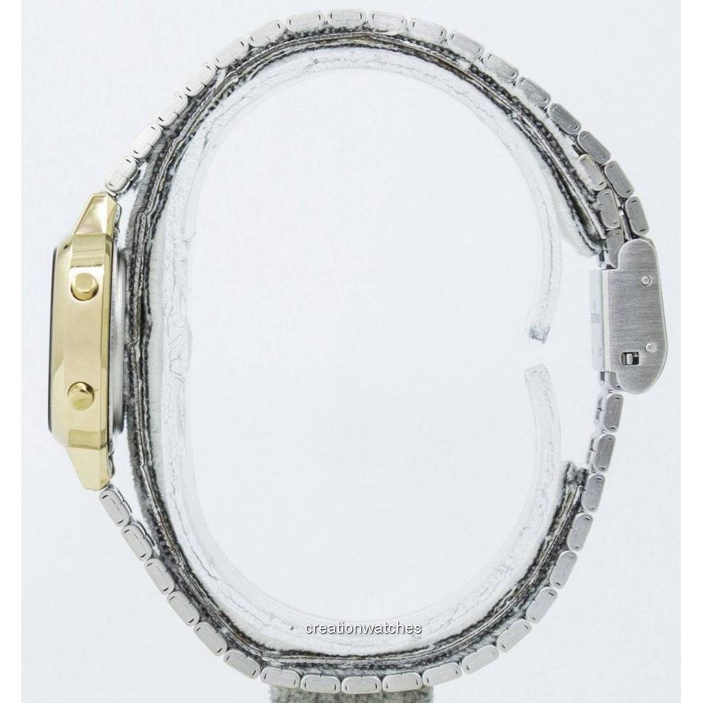 Casio Цифровой таймер-будильник из нержавеющей стали LA670WGA-1DF LA670WGA-1 Женские часы