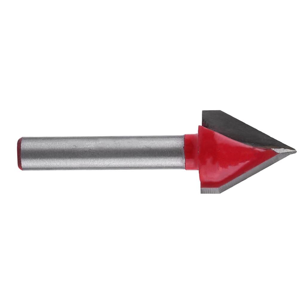 Вольфрамовая сталь деревообрабатывающий фрезерный станок с ЧПУ сверло остроты VGroove режущий инструмент вал 6 мм (6*16мм*60 градусов )