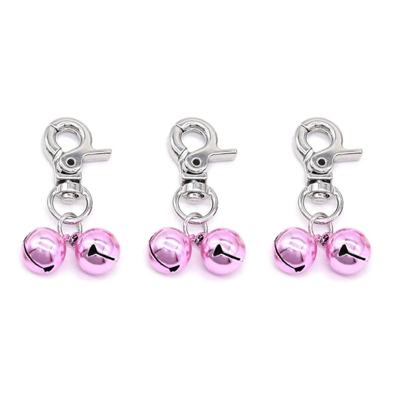 3pcs Dog Collar Bells Pet Outdoor Training Collar Pendant Dog Collar Accessories Puppy Bells Collar Pendant Clip Pet Supplies