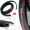 2 Meter Rubber Car Seals Edge Sealing Strips Trim For Car Front Windshield Sunroof Weatherstrip Car Accessories