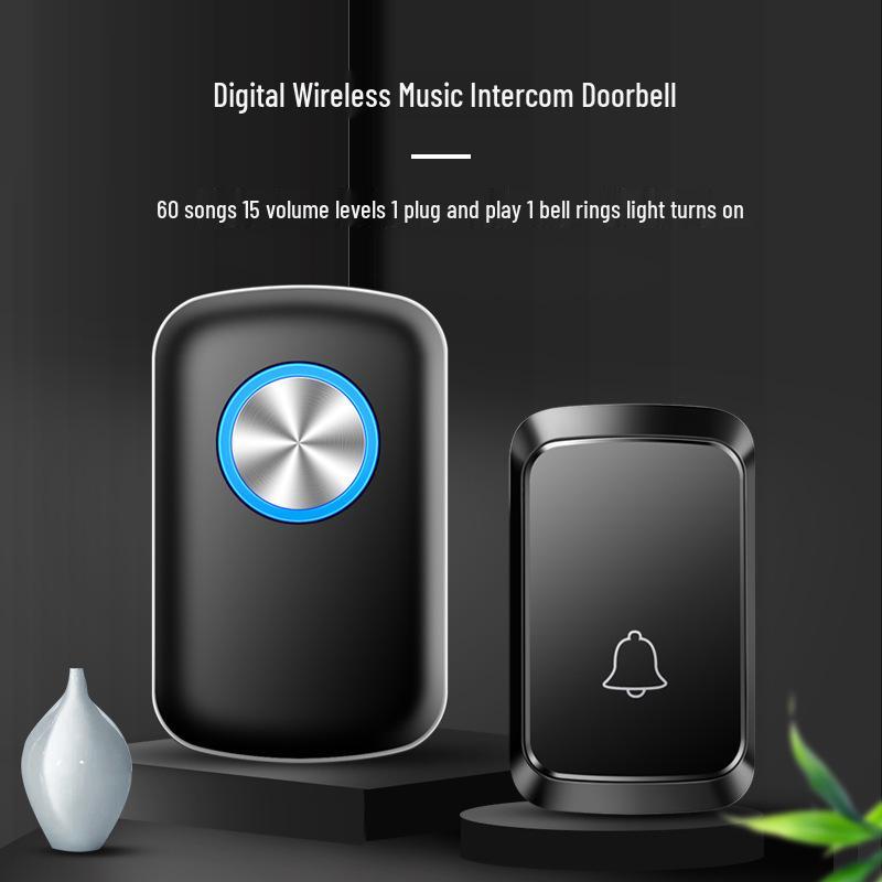 Ultra-Long Range Wireless Doorbell, One-to-One Smart Remote with Waterproof Call Button for Home, Elderly, and Patients