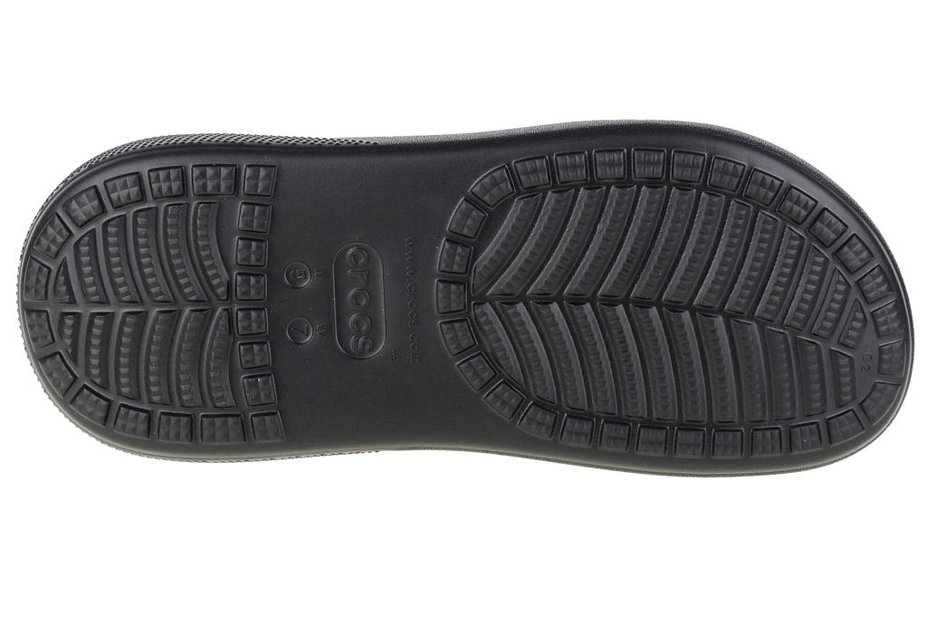 Crocs Classic Crush Clog, женские черные шлепанцы