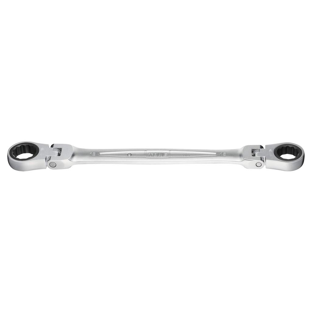 TONE Double Head Ratchet Box Wrench Width Across Flats 16 X 18 Mm HPRMFW-1618