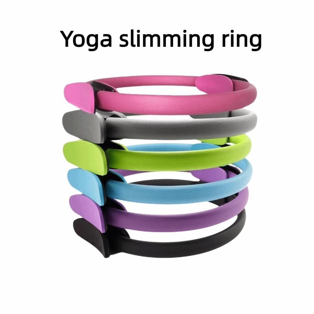 Fiberglass Pilates Ring Non-Slip Grip Resistance Circle Shaping Yoga Ring Exercise Equipment