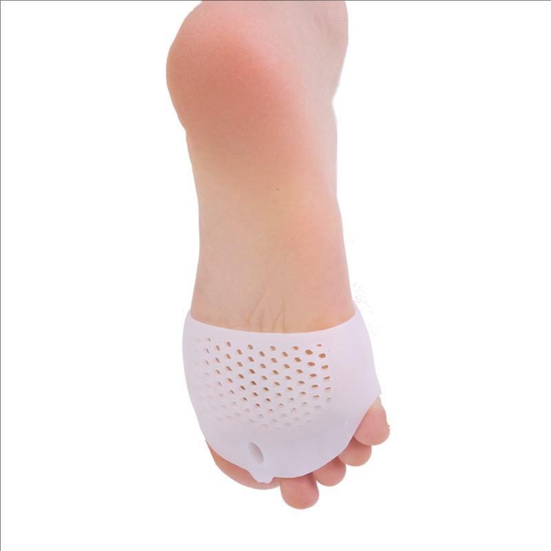 Five-Hole Honeycomb Forefoot Pad: Women's Toe Separator and Shock Absorbing Hallux Valgus Bunion Toe Sleeve.