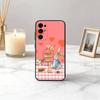 Милый чехол для телефона R-Rabbit P-Peter-RP Черный силиконовый мягкий Для Samsung S25,S24,S21,S22,S23,S30,Ultra,S20,Plus,Fe,Lite