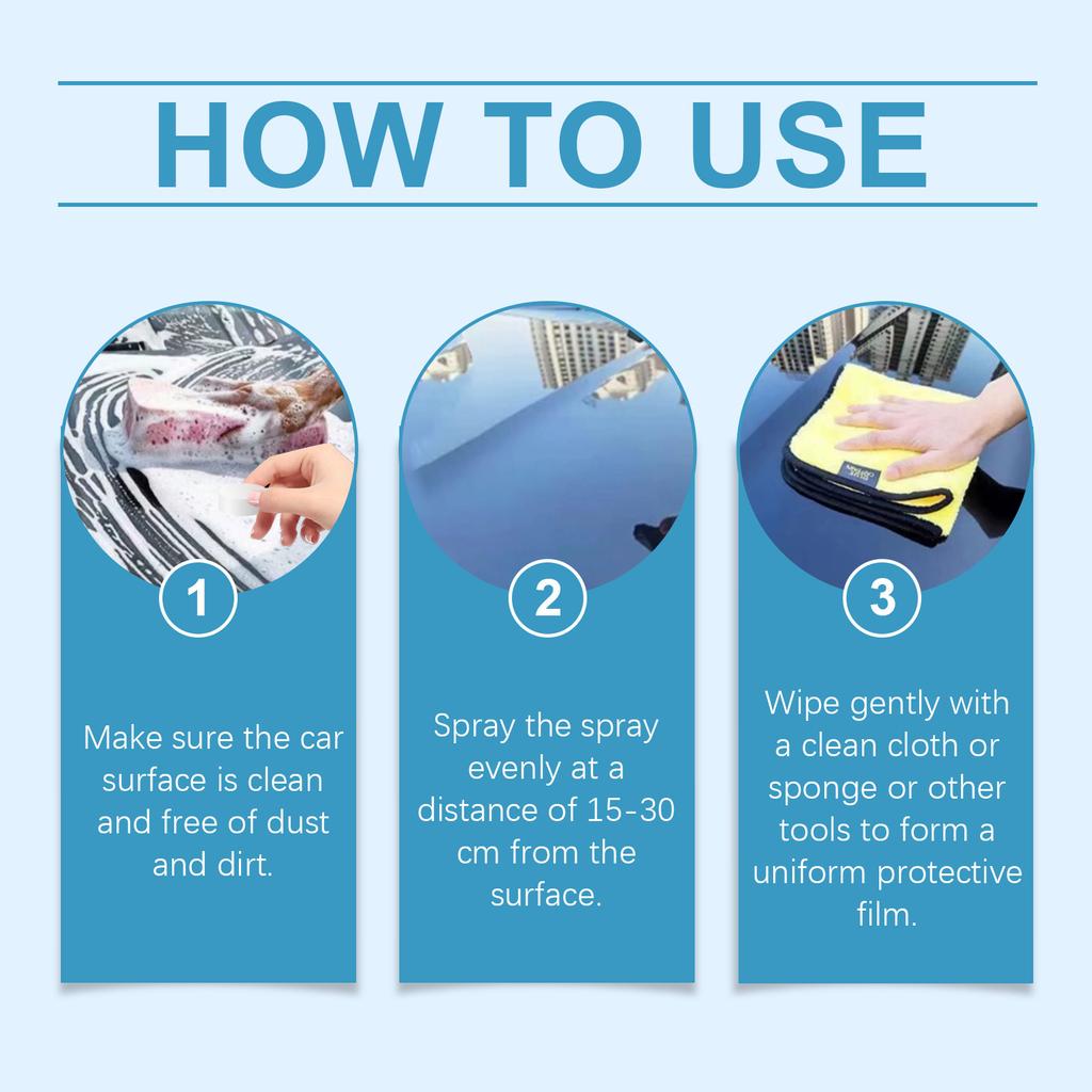 RAYHONG Car Coating Spray Car Care Car Refinishing Repair Paint Waxing Spray Coating Sealing Fluid