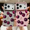 Чехол для телефона с рисунком вишни для iPhone 17 Pro Max 16 15 14 Pro Max 13 Pro Max 11, противоударный, из мягкого ТПУ, с кожаной текстурой