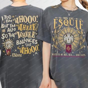 Esquie Clair Obscur Expedition 33 Shirt Funny Game Expedition 33 Unisex Tee Double Sided Esquie Tops Game Gift for Gamers