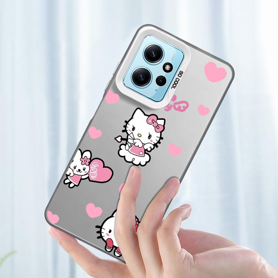 Soft Shell Phone Case for Xiaomi Redmi Note 14 13 Pro Plus 13 12 11 Pro 12s 10Lite 9s 10s 11s Cute Cartoon Hellos Kitty