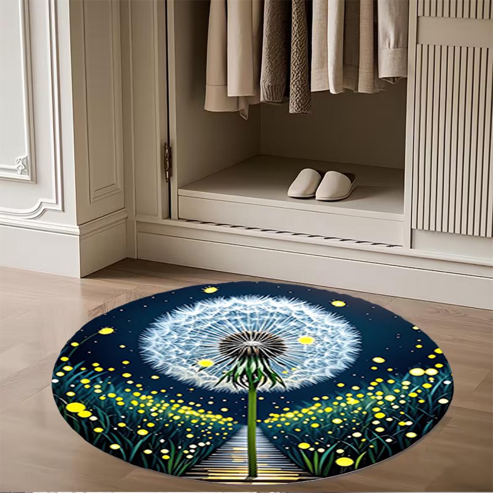 1pc home carpet dandelion design non slip office decor gift living room bedroom