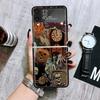 Октябрь Осень Хэллоуин Жуткие Тыквенные Чехлы Для Samsung Galaxy Z Flip 4 5 6 7 3 Z Flip7 Flip6 Flip4 Flip5 Flip3 5G Жесткий Ударопрочный