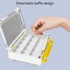 Lure Organizers Clear Tray Tool Box Baits Separator Fishing Tackle Box Organizers with Removable Dividers Storage Box