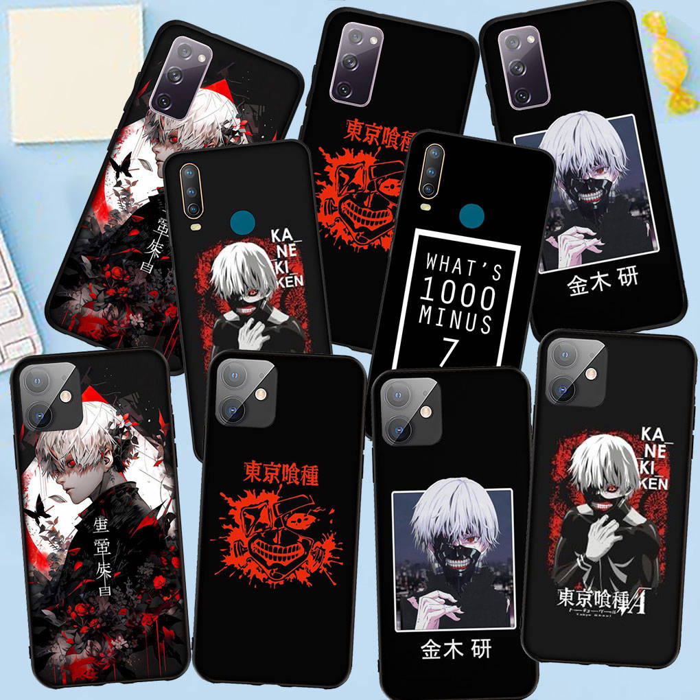 Чехол для телефона Samsung Galaxy S25 S24 S23 iPhone 16 15 Xiaomi Redmi Note 14 13 12 16E 11 Pro Max OPPO Moto Huawei Cartoon Tokyo Ghoul Ken Kaneki Cover