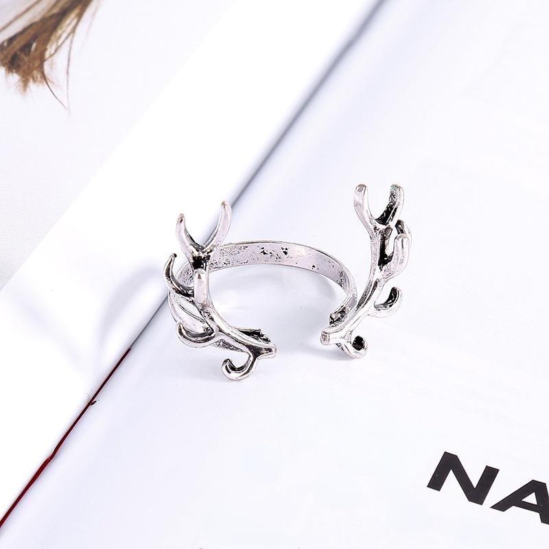 Ретро-персонажи Регулируемые кольца с рогами и ветвями