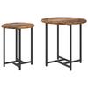 Modern Metal Frame Side Table Set of 2, High and Low, Living Room Decorative Tables, Coffee Tables