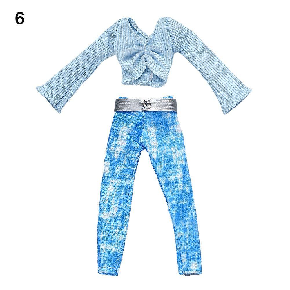 Одежда ручной работы Футболка Юбка Повседневная одежда Платье для куклы Свитер Джинсы Брюки Кукла 1/6 и кукла 29~32 см