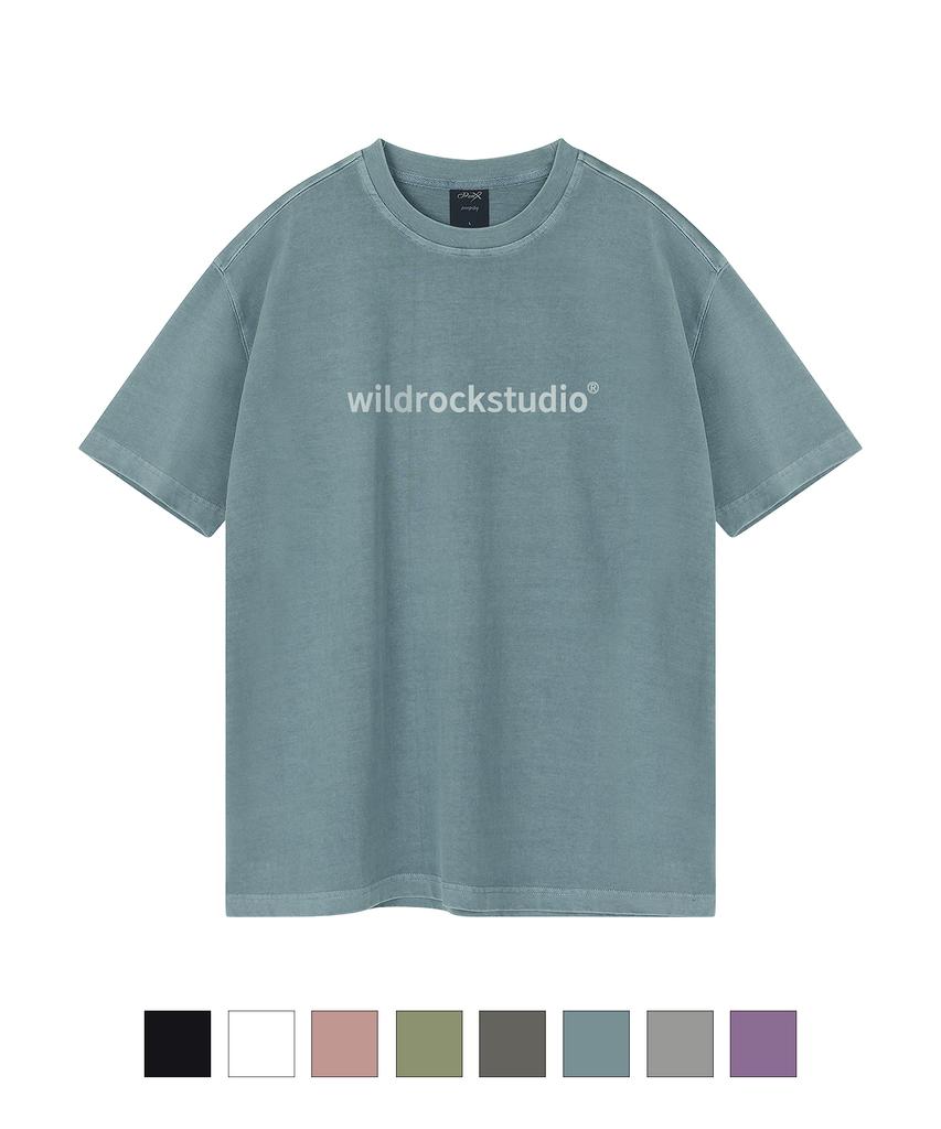 WILDROCK Standard Logo Pigment Oversized Short Sleeve T-Shirt (Includes Cropped) (Type A)