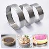 1PC Cookies Stainless Steel Cake Mousse Mold Ring Tartlet Circle Cutter Tart Mold Pastry