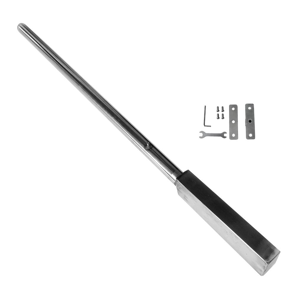 Stainless Steel Kayak Motor Mount Bar 91cm Long Heavy Duty Trolling Fittings Universal Rail for Fishing Boat Setup