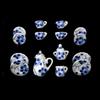 Kettle Dollhouse Miniature Tea Set Ceramic Miniature Porcelain Tea Cup Set  Dollhouse Ornament