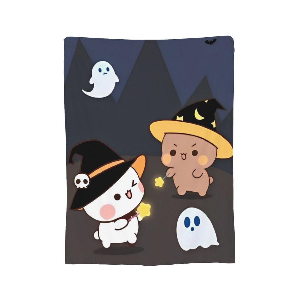 Bubu and Dudu Blanket Velvet Panda And Brownie Bear Couple Warm Throw Blanket for Bedding Couch Bed Rug