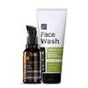 Face Wash - Oily Skin - 200g | With Basil & Key Lime - For Acne-Prone Skin | Checks Acne & Blackheads & 20% Vitamin C Face Serum - 30ml