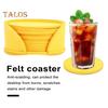 10 шт. фетровые подставки, теплоизоляция, водопоглощение, защита от ожогов, чашка, бутылка для напитков, противоскользящие салфетки