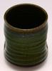 Mino Ware "Oono Shigeyasu" Rice Bowl and Teacup, Capacity Approximately 270ml, Solid Oribe Pattern, Green, Made In Japan, 134-0051