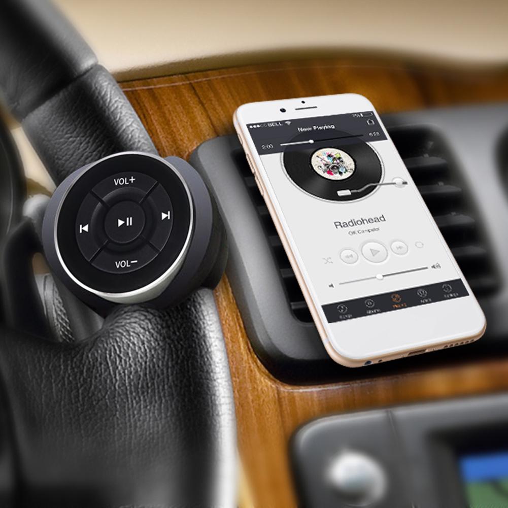 Беспроводная Bluetooth-кнопка мультимедиа пульт дистанционного управления рулевое колесо автомобиля медиа-затвор MP3-воспроизведение музыки для IOS Android телефон планшет