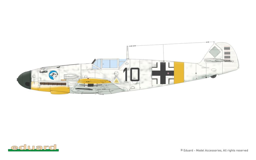 Eduard 1/72 Bf109F-2 Weekend Edition Plastic Model Kit EDU7474 (Airplane)