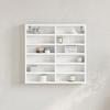 VidaXL Display Cabinet White 60x8.5x58 Cm Engineered Wood, Wall Cabinet, Wall Storage Cabinet, Cabinet 847961