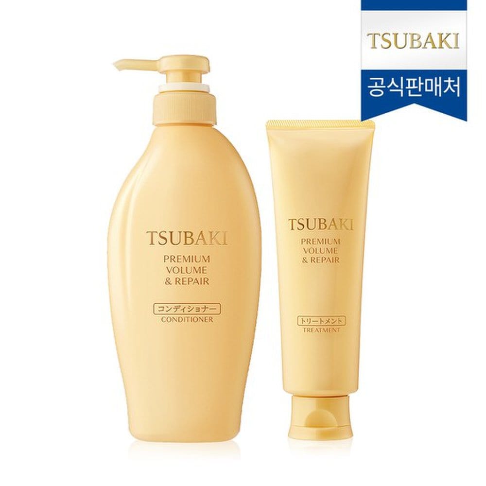 НОВЫЙ Tsubaki Premium Кондиционер для объема и восстановления 450 мл + Маска 160 г