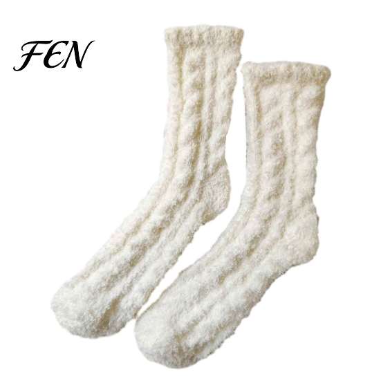Plush Velvet Home Socks Thickened for Women, Thermal Sleep Socks, Coral Fleece Warm Cozy Indoor Floor Soft House Winter Autumn Cold Weather Lining