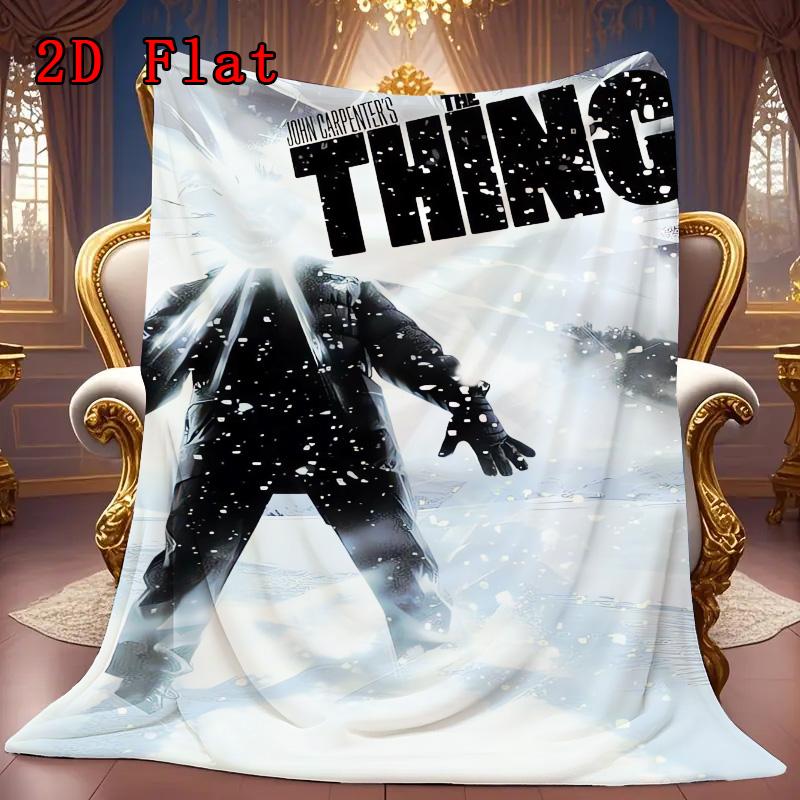 The Thing 2D Flat Pattern Flannel Blanket High quality All Seasons Warmth and Comfort Perfect for Christmas Gifts.SMT0917259