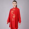2 шт./компл. рубашка унисекс с планкой на пуговицах, свободная сплошная цветная китайская традиционная одежда для тай-чи, одежда для кунг-фу, мужская одежда