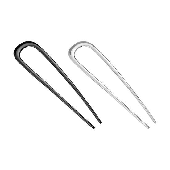 1/2/3 шт U-образная вилка для волос легкая противоскользящая длинная толстая палочка для волос металлическая