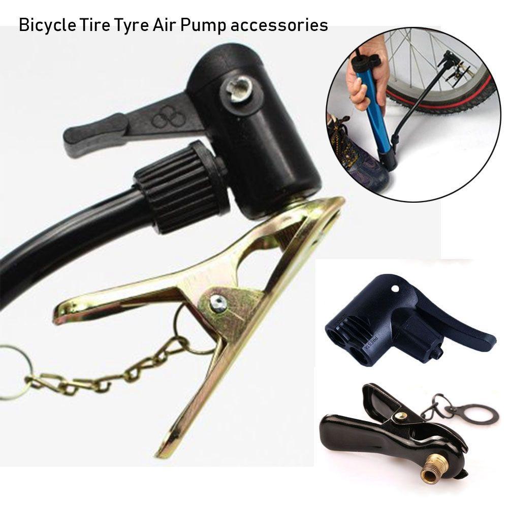 Cycling Tools Multi-use Connector Head Inflator Pump Nozzle/Clips FV AV Valves Tyre Air Pumps