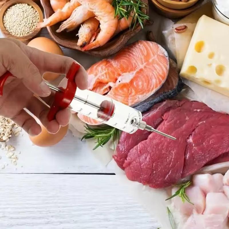 Набор инъекторов-шприцев для маринования мяса 30/50 мл, инжекторы для барбекю с иглами разного типа, простые в использовании, бытовые кухонные гаджеты ZYF