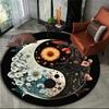 Animal Tiger Printed Circular Carpet Dragon Lion Tree of Life Living Room Bedroo Computer Chair Floor Mat Home Decoration Carpet