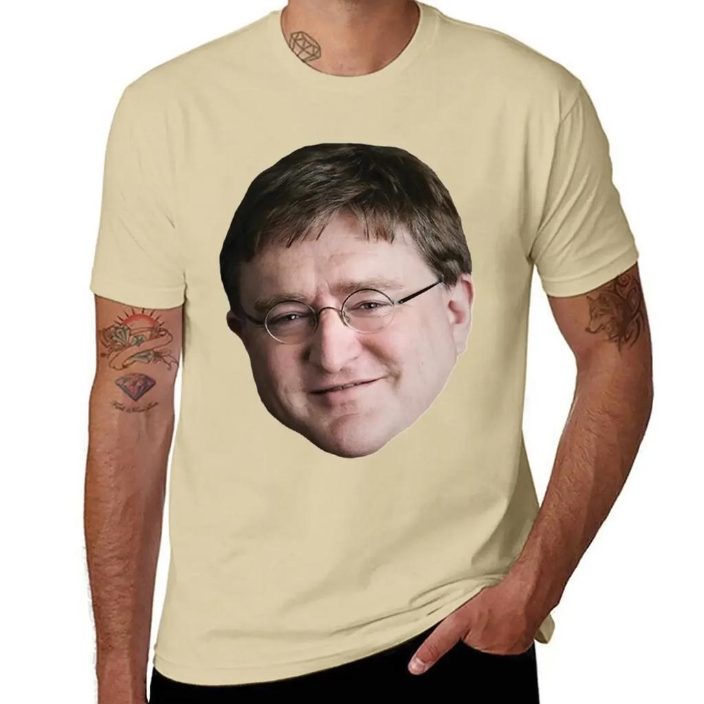 Gaben Gabe Newell Meme Tshirt Customs Design Your Own Korean Fashion Sublime Unisex T Shirt