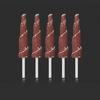 Versatile 5Pcs Cone Shape Abrasive Sandpaper Deburring Sanding Polishing Flap Wheel Grinding Head for Deep Hole Polish