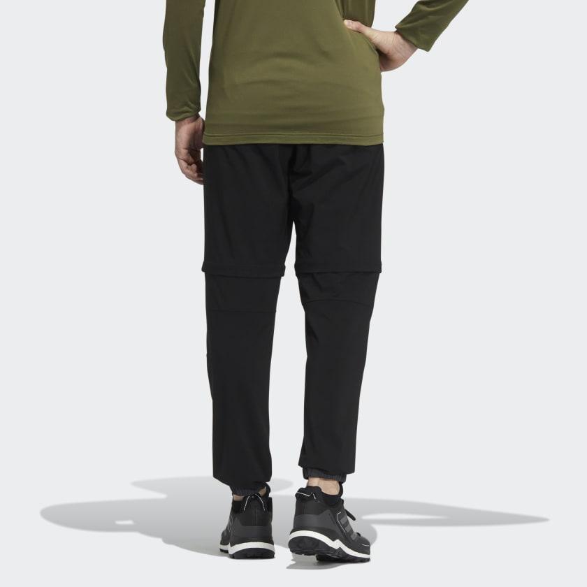 Adidas Voyager Detachable Legs Elastic Waist Jogger Pants Men Bottoms Black HE5257