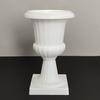 Цветочный горшок-урна Пластиковый горшок для растений Белая маленькая цветочная урна Элегантный ретро-цветочный горшок