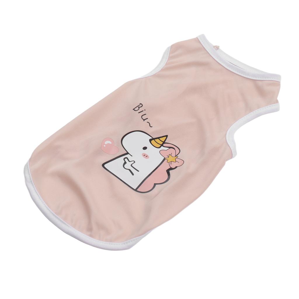 Летняя одежда для питомцев Мягкая дышащая безрукавная стильная милая майка для собаки Одежда для щенка кошки кроликов M