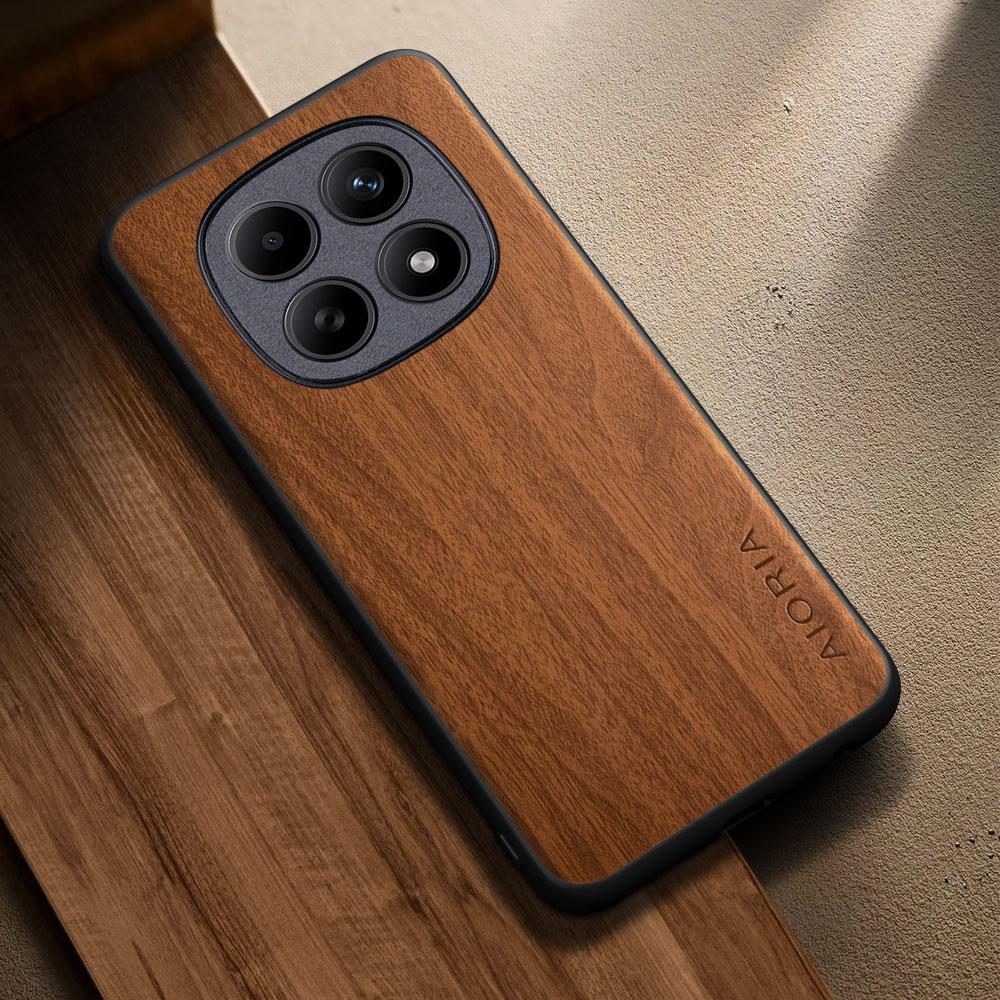 Для POCO M8 M7 M6 M4 M3 Pro M5S Чехол Capa Funda Новая Мода Деревянный Узор Кожаный Чехол из PU для Poco M8 Pro 5g Чехол Coque