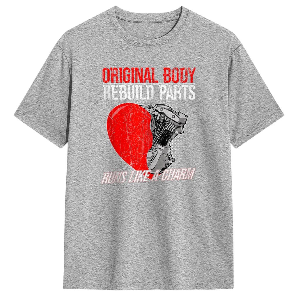 Original Body Rebuild Parts Open Heart Surgery Survivor TShirt Summer TShirts Cotton O Neck 6XL Top Tees ShortSleeve Tshirt
