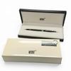 Great MONTBLANC Ballpoint pen Meisterstück Classic Platinum Line black mens Used