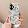 Cover Case For Oppo Realme 14T 14 14X Narzo 10 30 60 P3 C75x A5 Pro Cute Cartoon Dinosaur Pattern Liquid Silicone Anti Fingerprint Shell For Oppo Capa